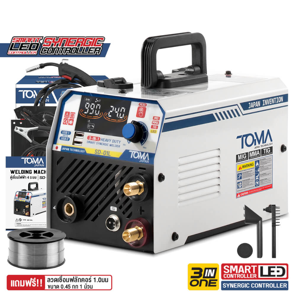 เครื่องเชื่อม INVERTER TOMA JAPAN รุ่น SD-01L ดิจิตอล 3 ระบบ_9